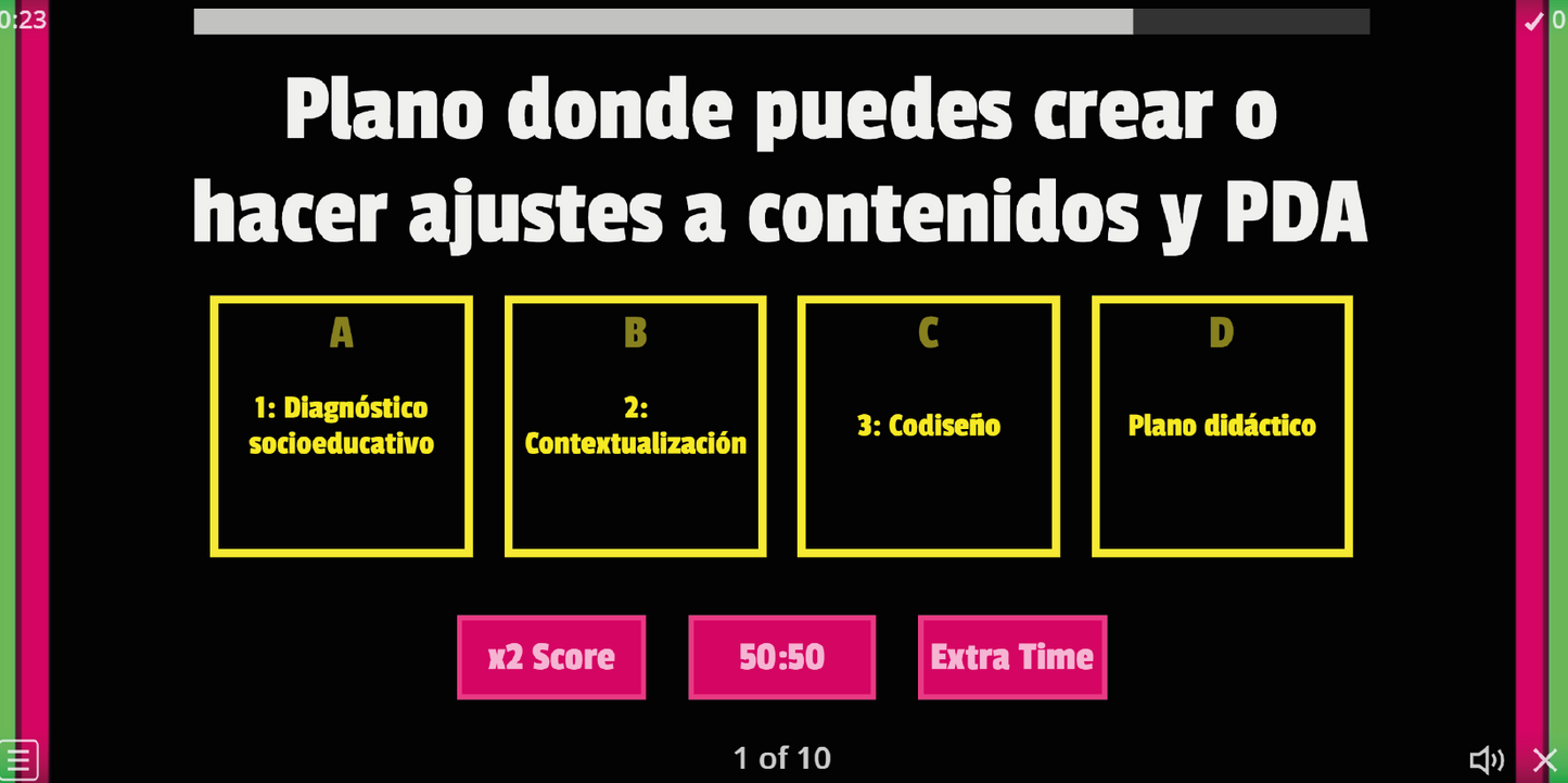 JUEGO INTERACTIVO #8 PLAN DE ESTUDIOS 2022 EL PROGRAMA ANALÍTICO