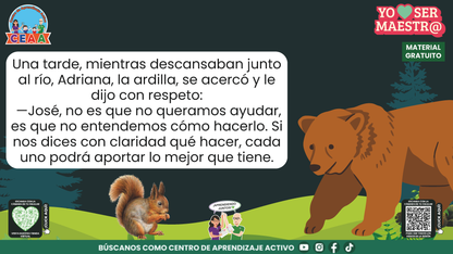 Historias para Maestros - JOSÉ, EL OSO QUE APRENDIÓ A DAR INDICACIONES en PDF