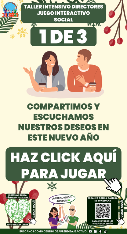 3 Juegos Interactivos para tu Taller Intensivo Directores Enero 2026 (Requieren Conexión a Internet)