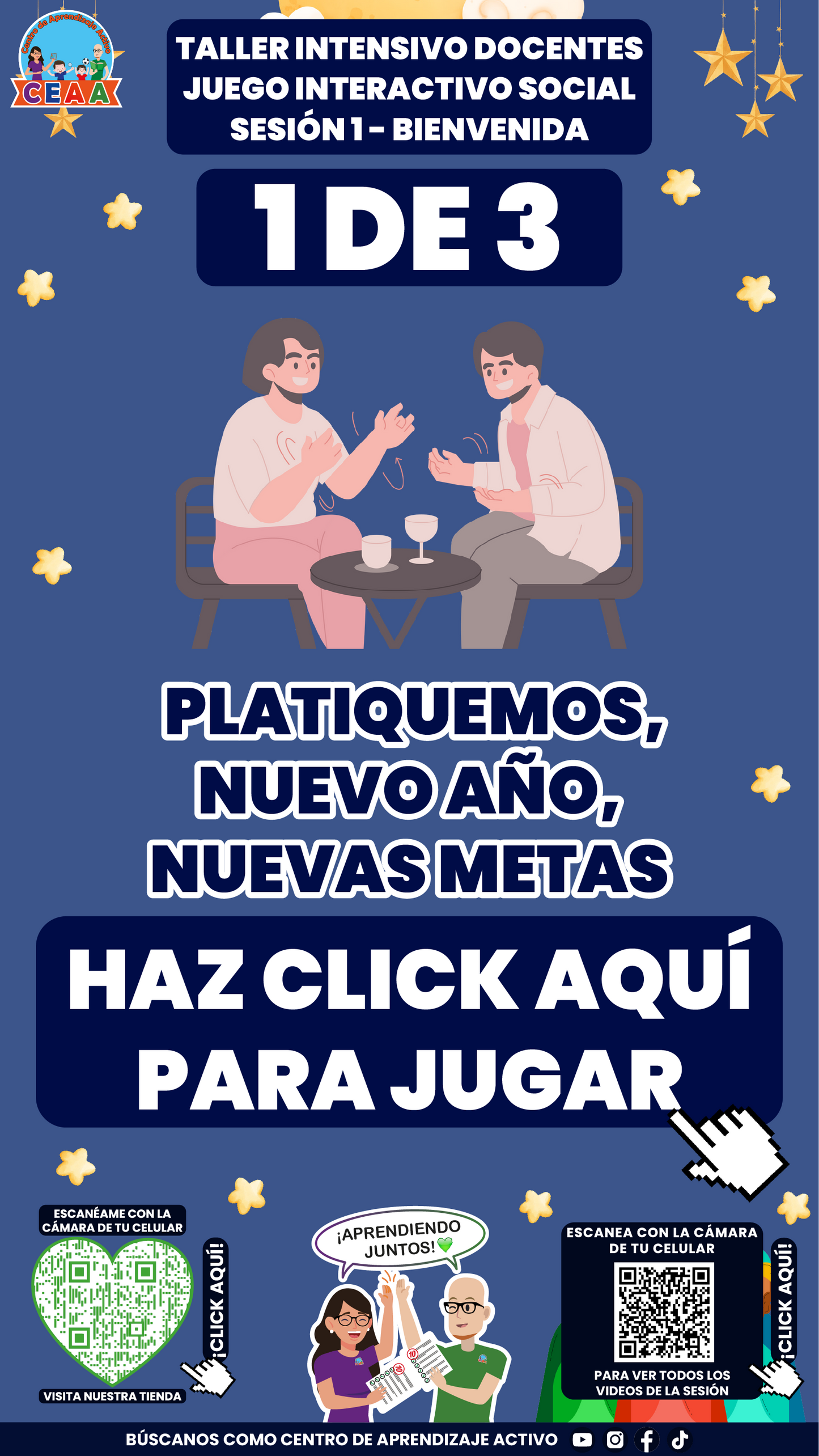 3 Juegos Interactivos para tu Taller Intensivo Docentes Sesión 1 Enero 2026 (Requieren Conexión a Internet)