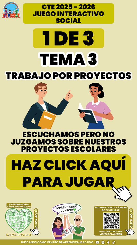 3 Juegos Interactivos CTE Tema 3 (Requieren conexión a internet)