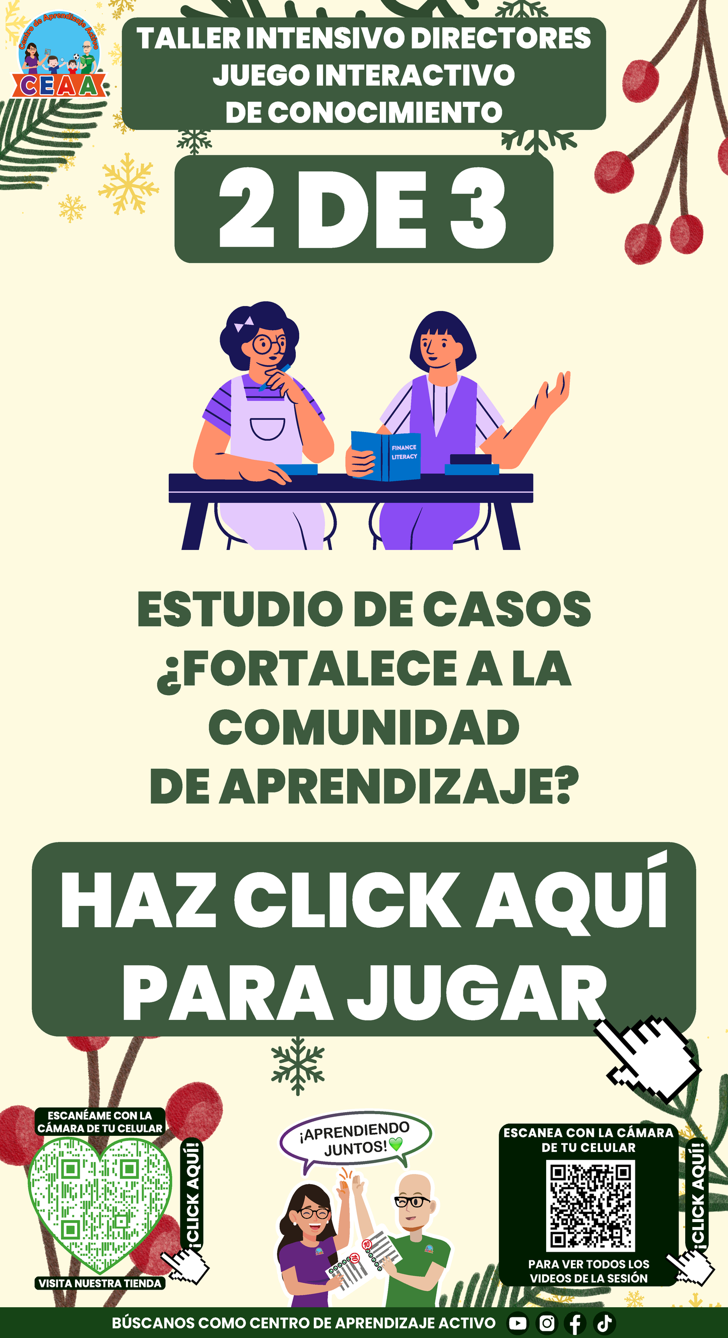 3 Juegos Interactivos para tu Taller Intensivo Directores Enero 2026 (Requieren Conexión a Internet)