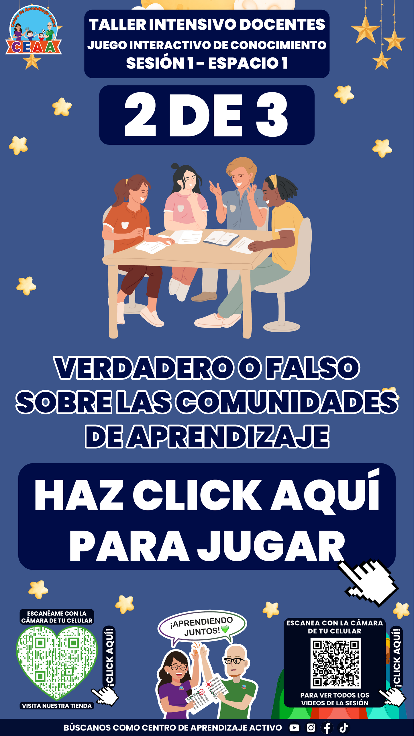 3 Juegos Interactivos para tu Taller Intensivo Docentes Sesión 1 Enero 2026 (Requieren Conexión a Internet)