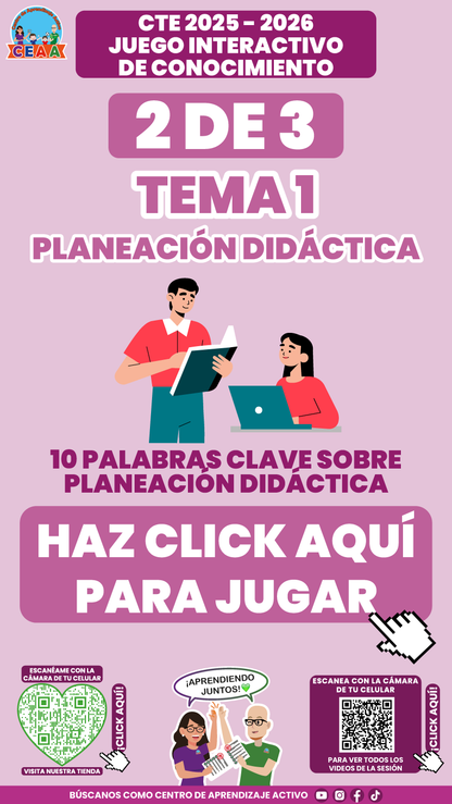 3 Juegos Interactivos CTE Tema 1 (Requieren conexión a internet)