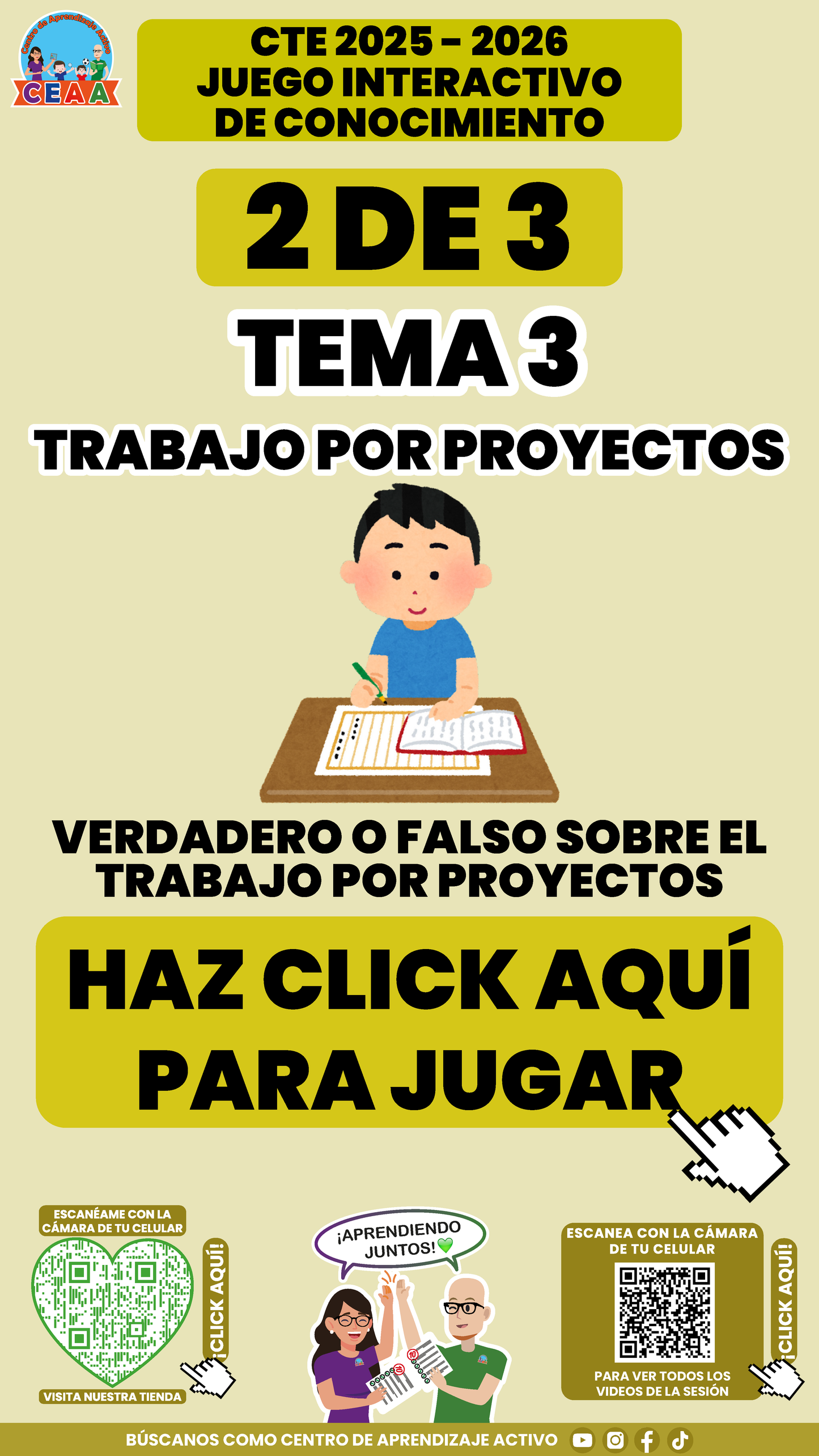 3 Juegos Interactivos CTE Tema 3 (Requieren conexión a internet)