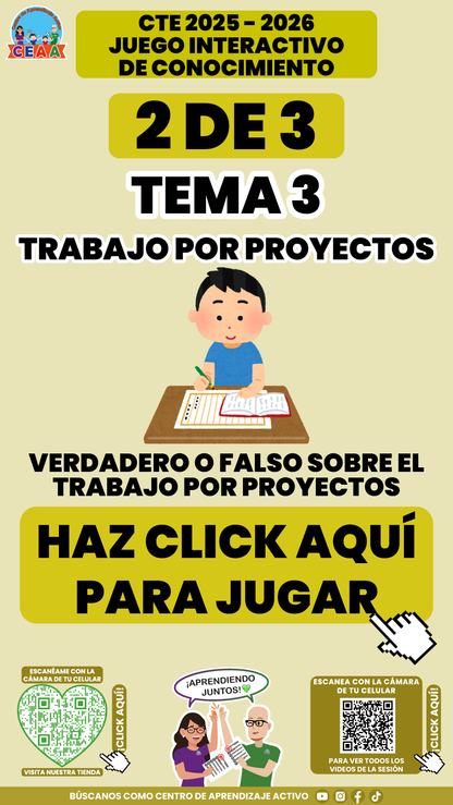 3 Juegos Interactivos CTE Tema 3 (Requieren conexión a internet)