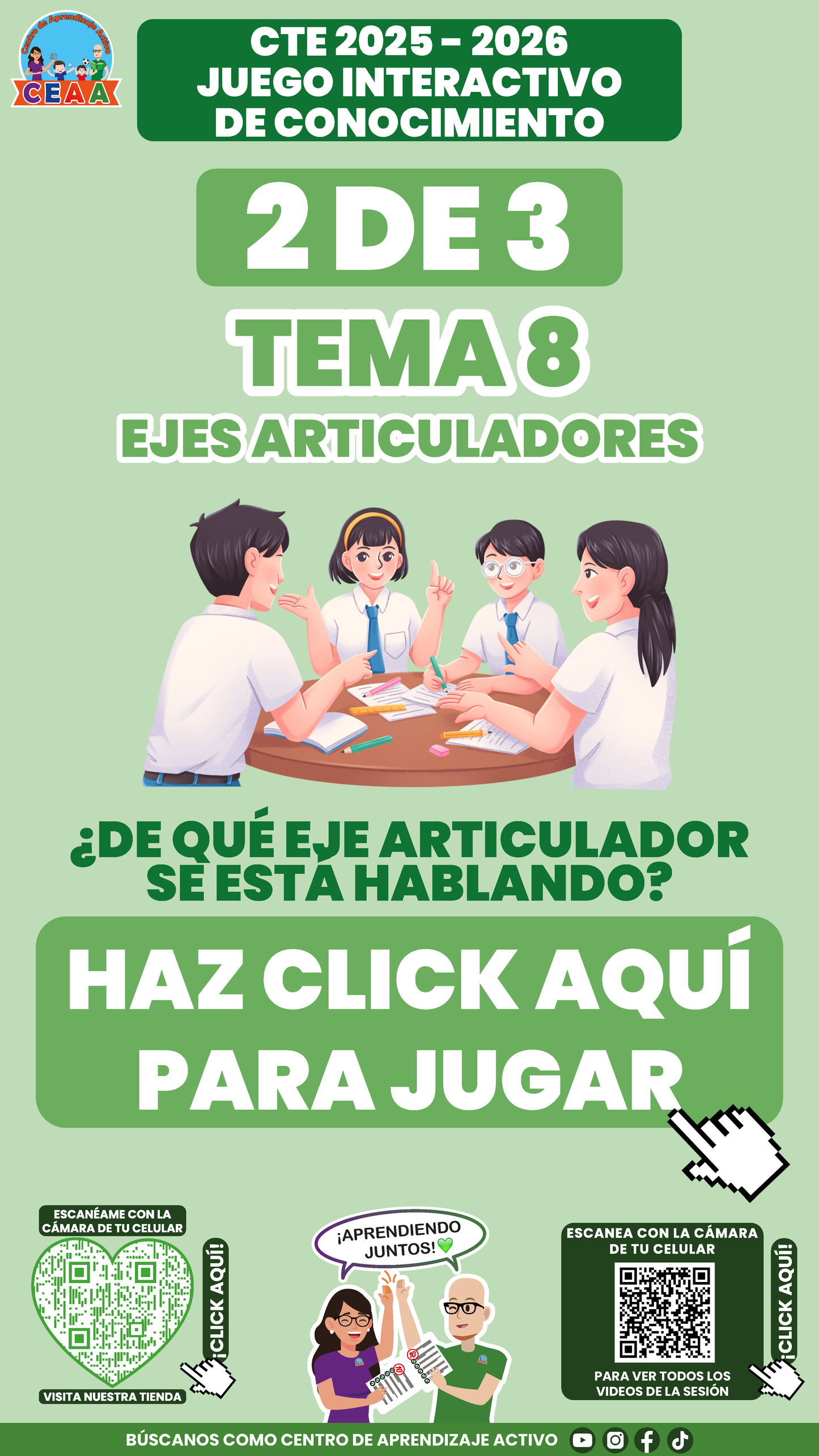 3 Juegos Interactivos CTE Tema 8 (Requieren conexión a internet)