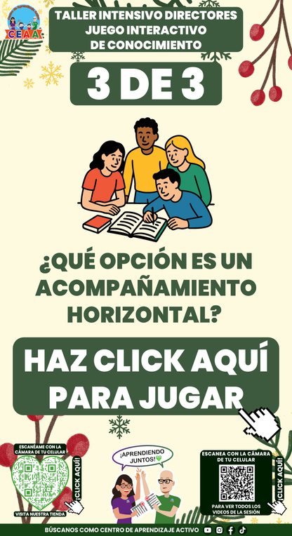 3 Juegos Interactivos para tu Taller Intensivo Directores Enero 2026 (Requieren Conexión a Internet)