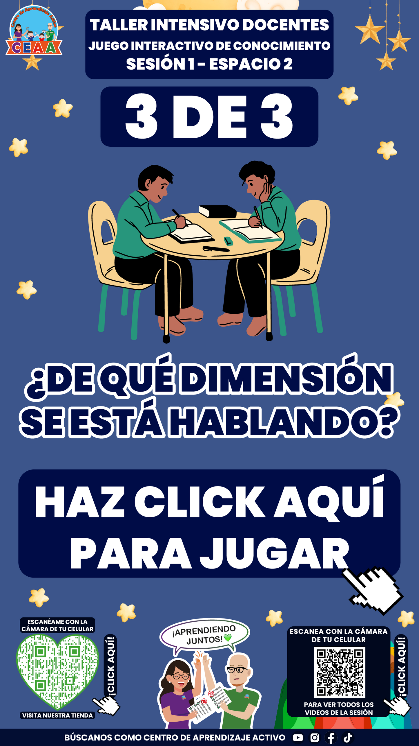 3 Juegos Interactivos para tu Taller Intensivo Docentes Sesión 1 Enero 2026 (Requieren Conexión a Internet)