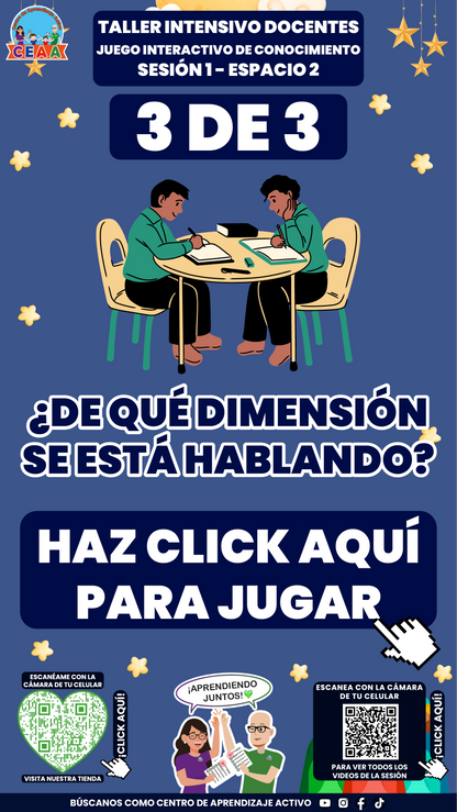 3 Juegos Interactivos para tu Taller Intensivo Docentes Sesión 1 Enero 2026 (Requieren Conexión a Internet)