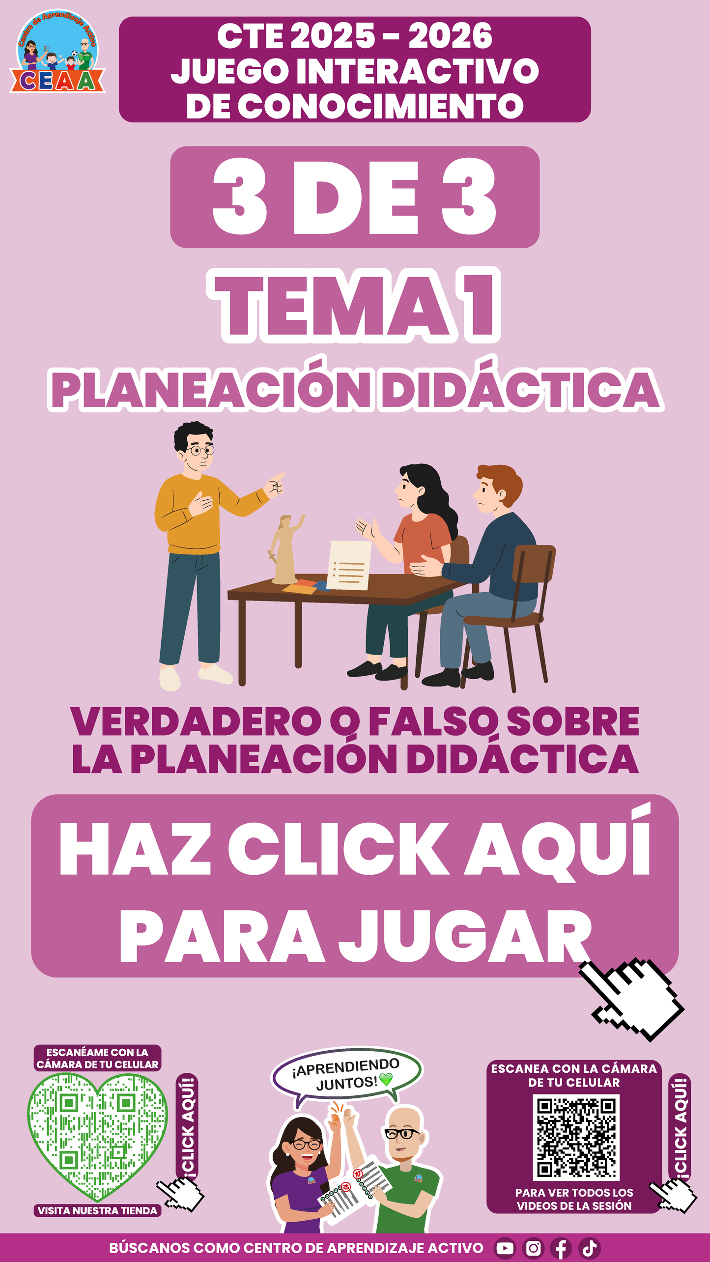 3 Juegos Interactivos CTE Tema 1 (Requieren conexión a internet)