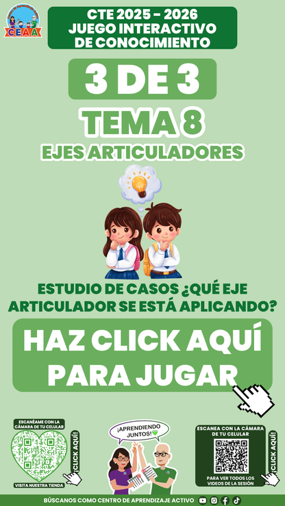 3 Juegos Interactivos CTE Tema 8 (Requieren conexión a internet)