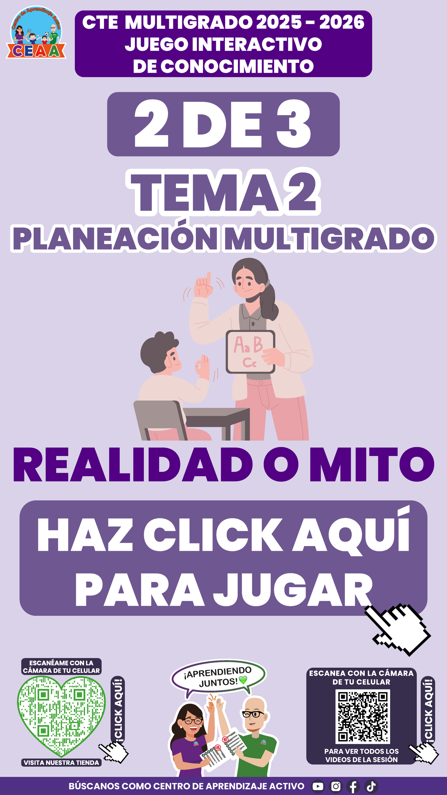 3 Juegos Interactivos CTE Multigrado Tema 2 (Requieren conexión a internet)