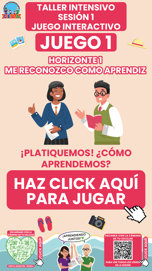 4 Juegos Interactivos Taller Intensivo Sesión 1 Julio 2025 (Requieren Conexión a internet)