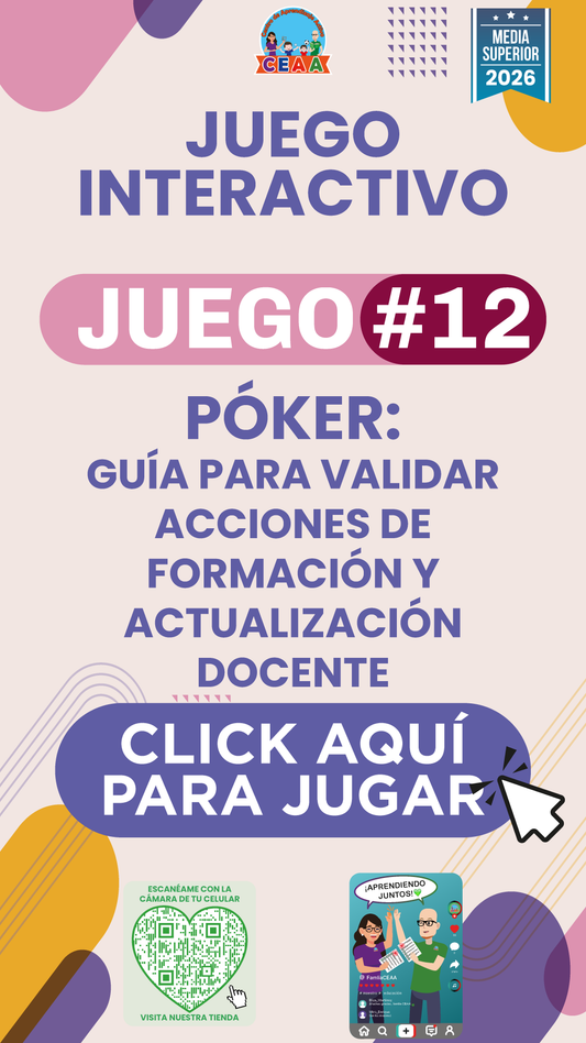 JUEGO INTERACTIVO #12 EXÁMEN RÁPIDO: GUÍA PARA VALIDAR ACCIONES DE FORMACIÓN Y ACTUALIZACIÓN DOCENTE - Media Superior