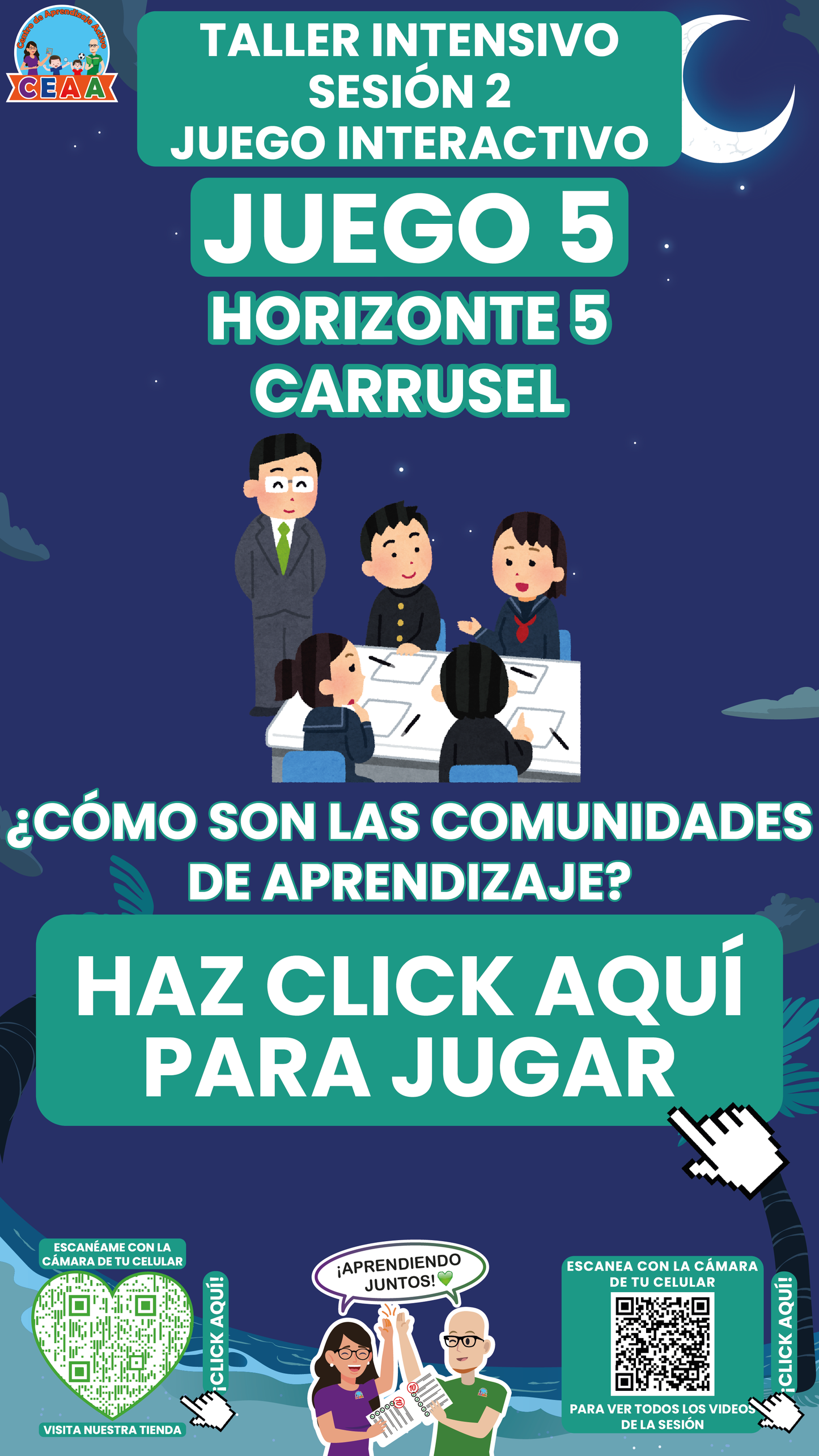 4 Juegos Interactivos Taller Intensivo Sesión 2 Julio 2025 (Requieren Conexión a internet)