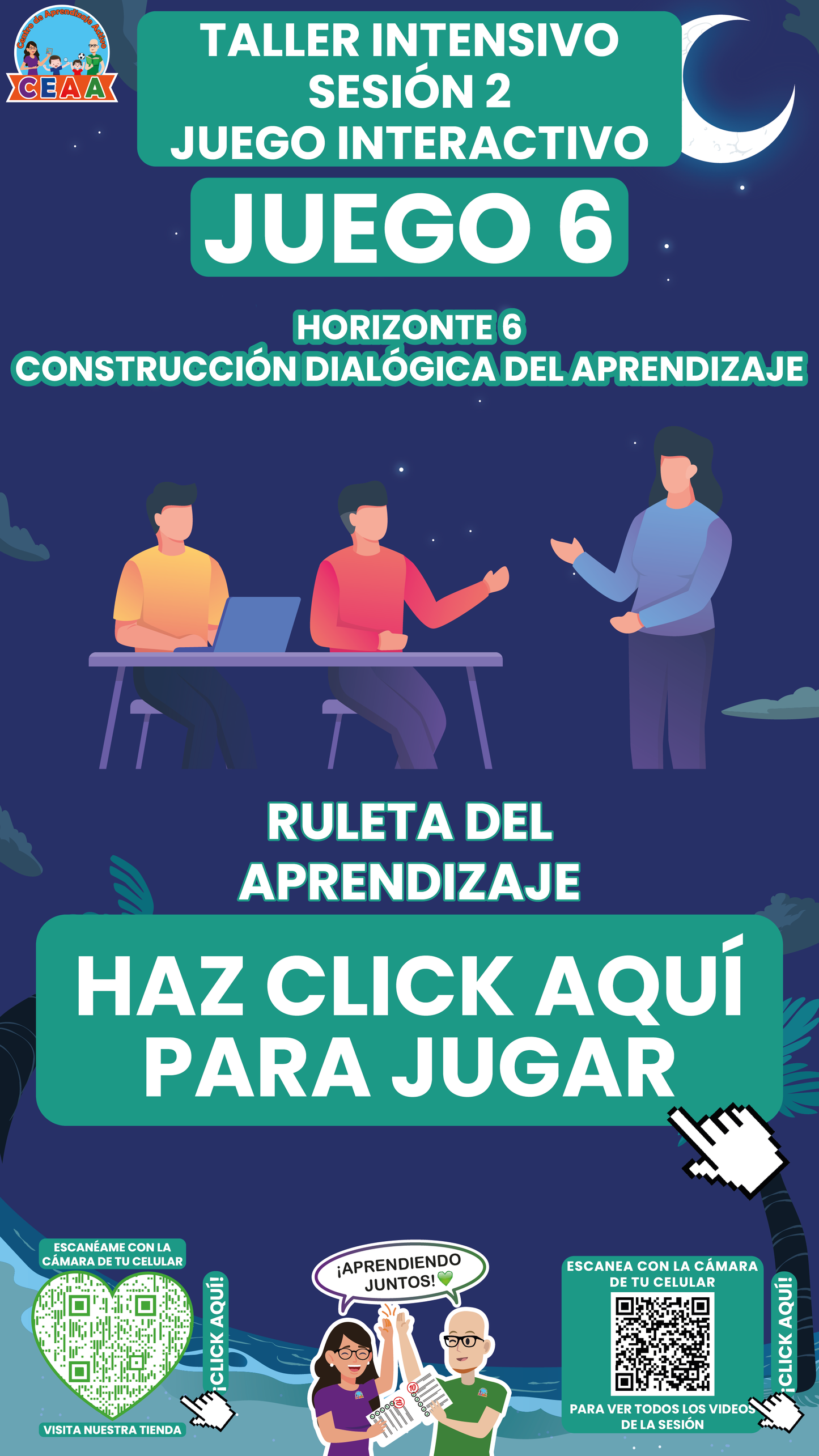 4 Juegos Interactivos Taller Intensivo Sesión 2 Julio 2025 (Requieren Conexión a internet)