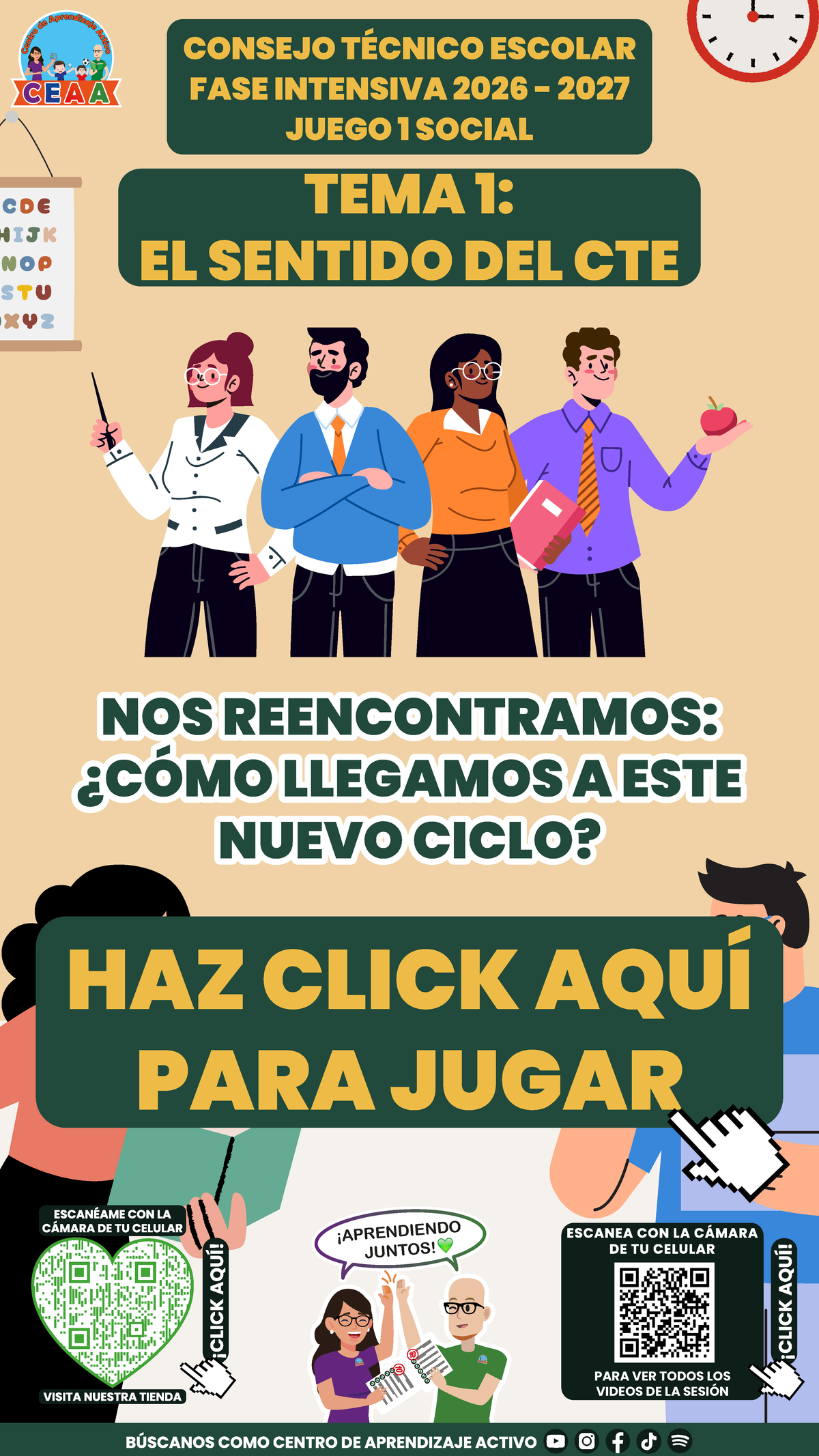 4 Juegos Interactivos para tu CTE Fase Intensiva Sesión 1 y 2 (Requieren conexión a Internet)