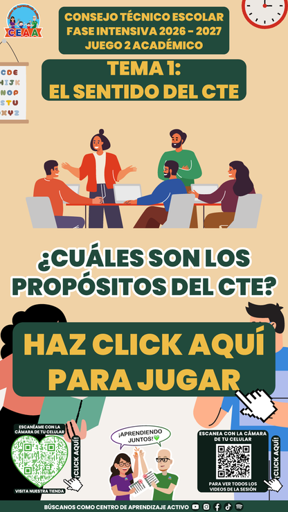 4 Juegos Interactivos para tu CTE Fase Intensiva Sesión 1 y 2 (Requieren conexión a Internet)