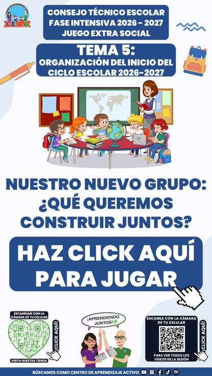 4 Juegos Interactivos para tu CTE Fase Intensiva Sesión 3 y 4 (Requieren conexión a Internet)