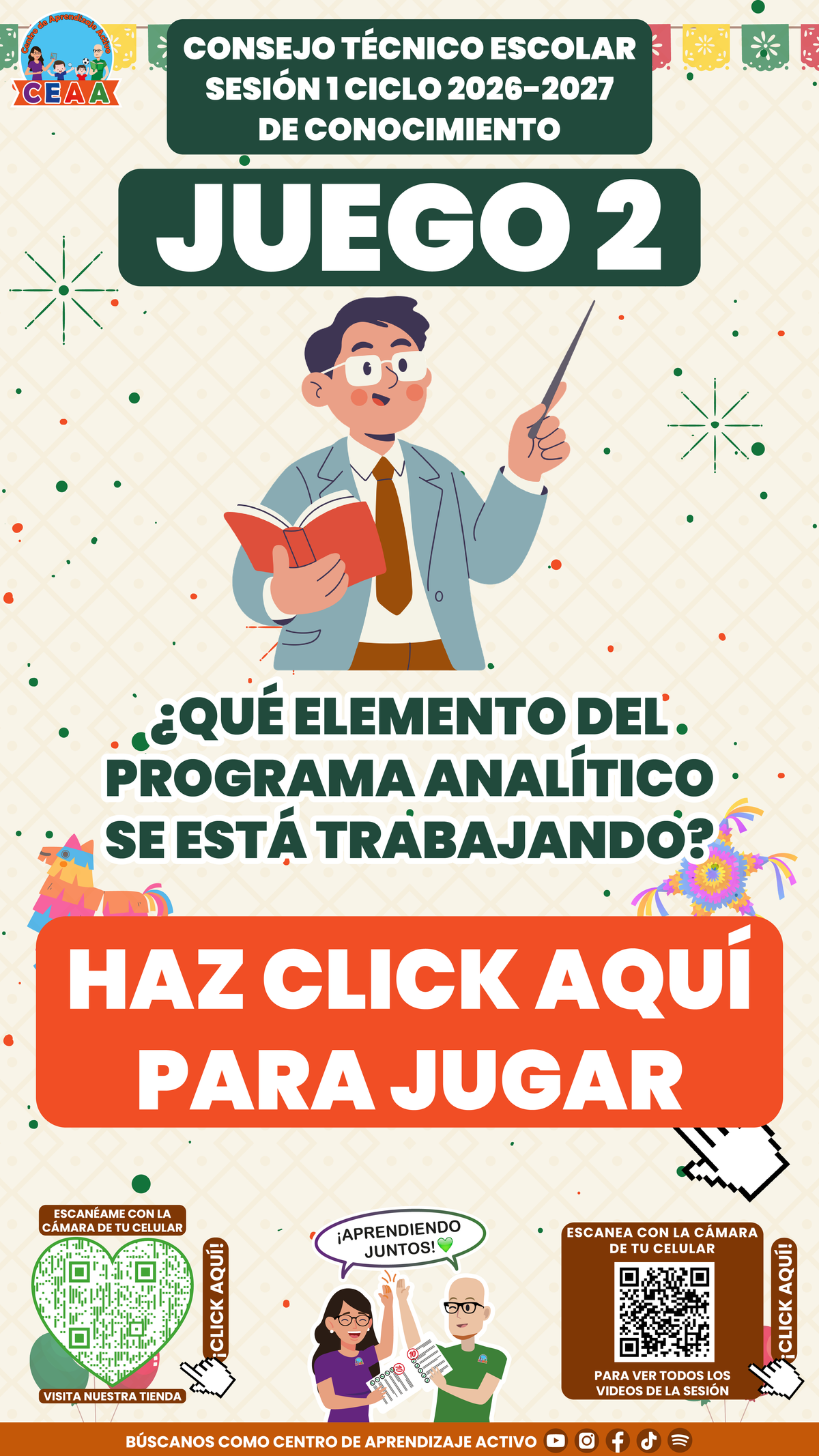4 Juegos Interactivos para tu CTE Sesión 1 Septiembre 2026 (Requieren Conexión a Internet)