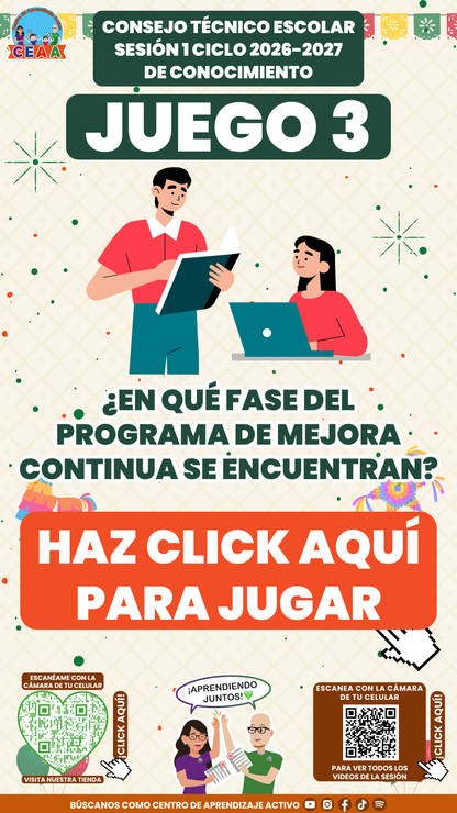 4 Juegos Interactivos para tu CTE Sesión 1 Septiembre 2026 (Requieren Conexión a Internet)