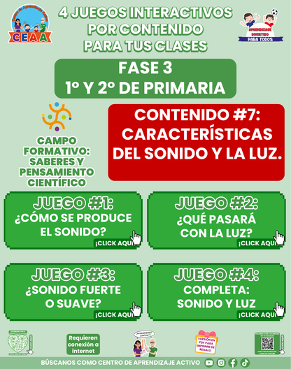 4 JUEGOS INTERACTIVOS POR CONTENIDO PARA TUS CLASES - Fase 3 - SABERES Y PENSAMIENTO CIENTÍFICO - Contenido 7
