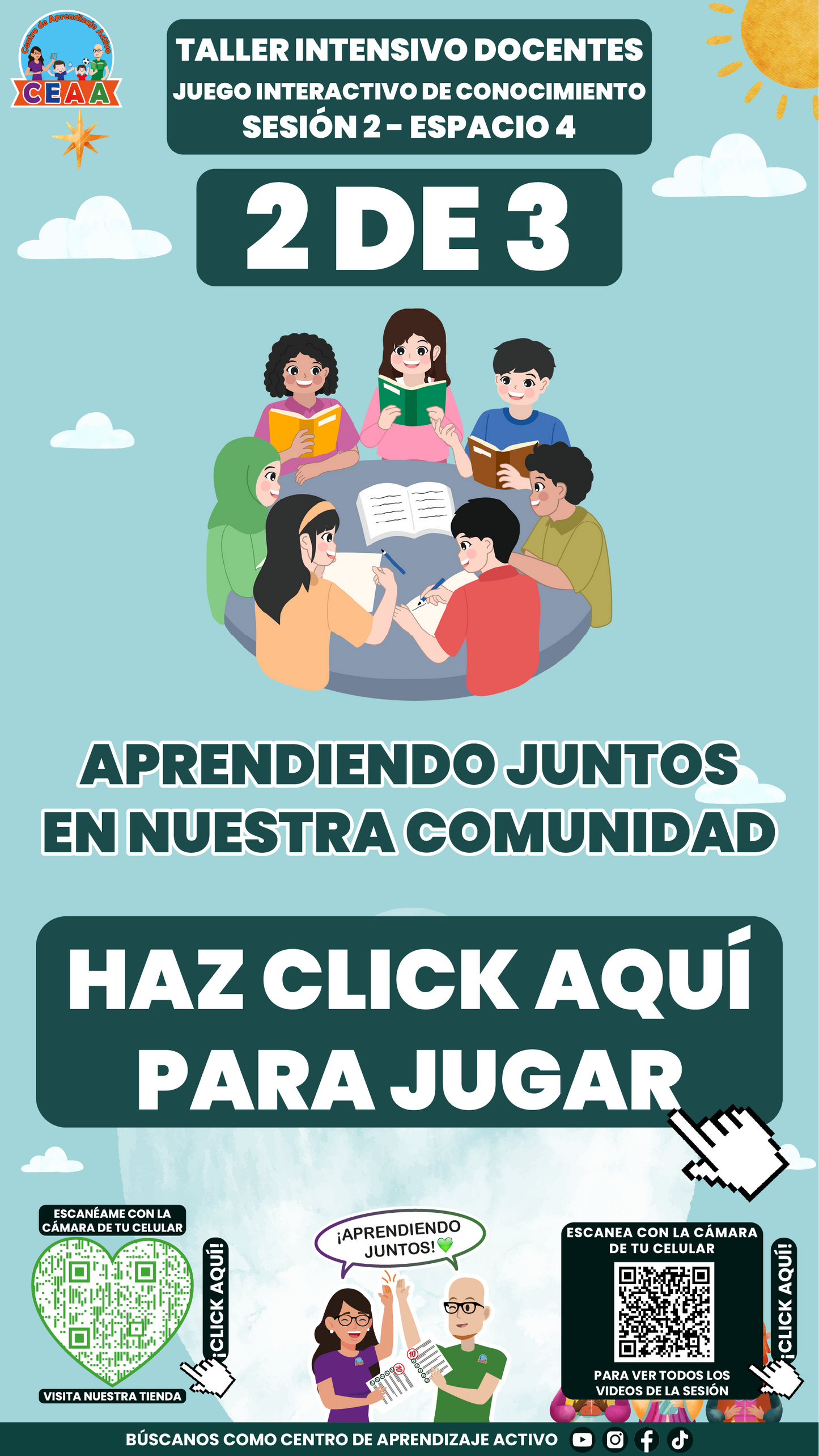 3 Juegos Interactivos para tu Taller Intensivo Docentes Sesión 2 Enero 2026 (Requieren Conexión a Internet)