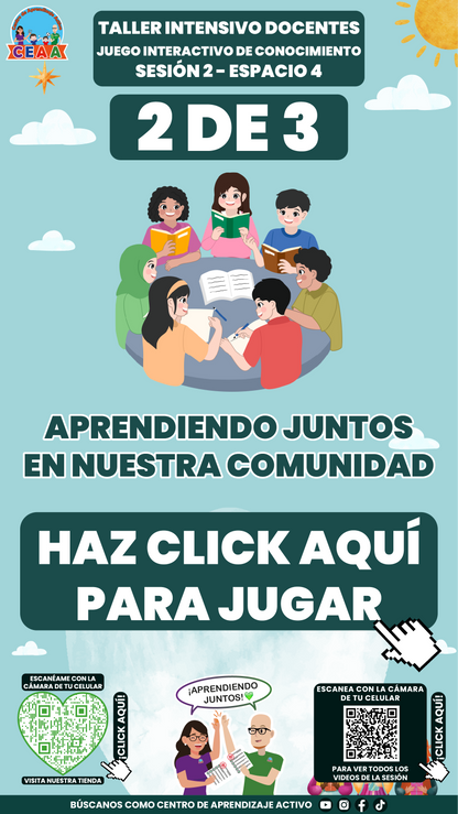 3 Juegos Interactivos para tu Taller Intensivo Docentes Sesión 2 Enero 2026 (Requieren Conexión a Internet)