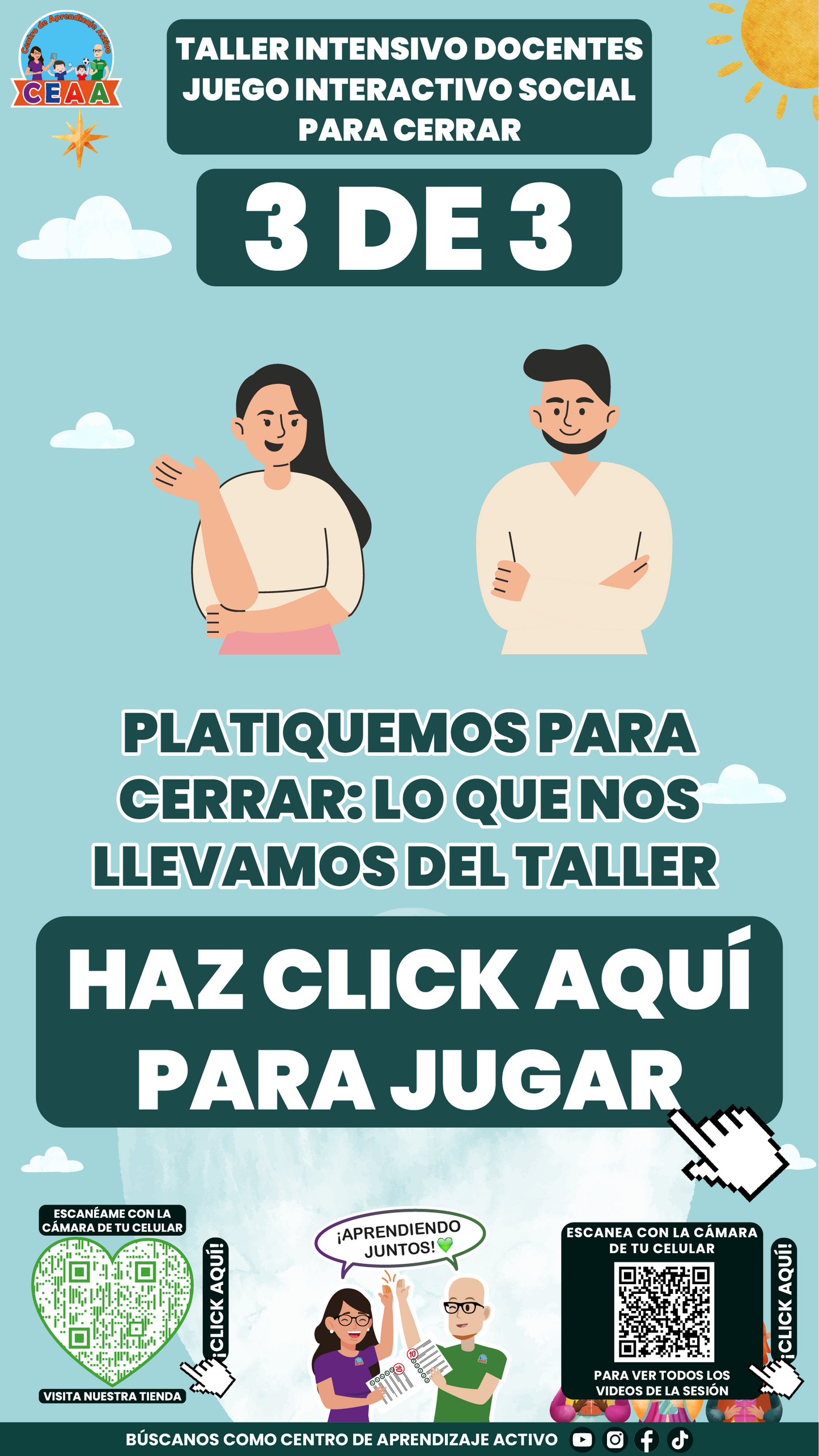 3 Juegos Interactivos para tu Taller Intensivo Docentes Sesión 2 Enero 2026 (Requieren Conexión a Internet)
