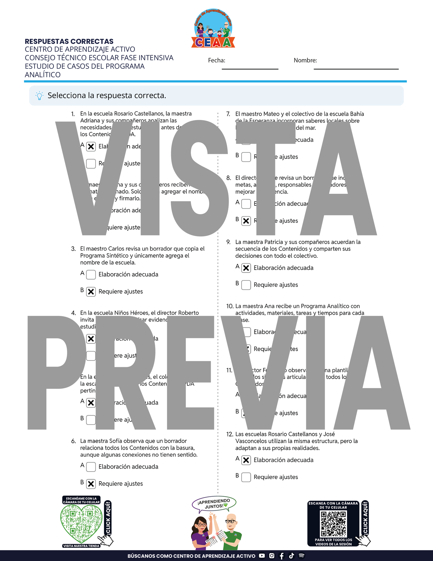 4 Juegos de Estudio para Imprimir para tu CTE Fase Intensiva Sesión 3 y 4 en PDF