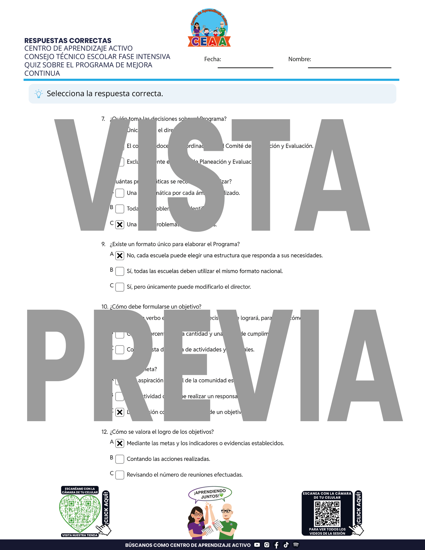 4 Juegos de Estudio para Imprimir para tu CTE Fase Intensiva Sesión 3 y 4 en PDF