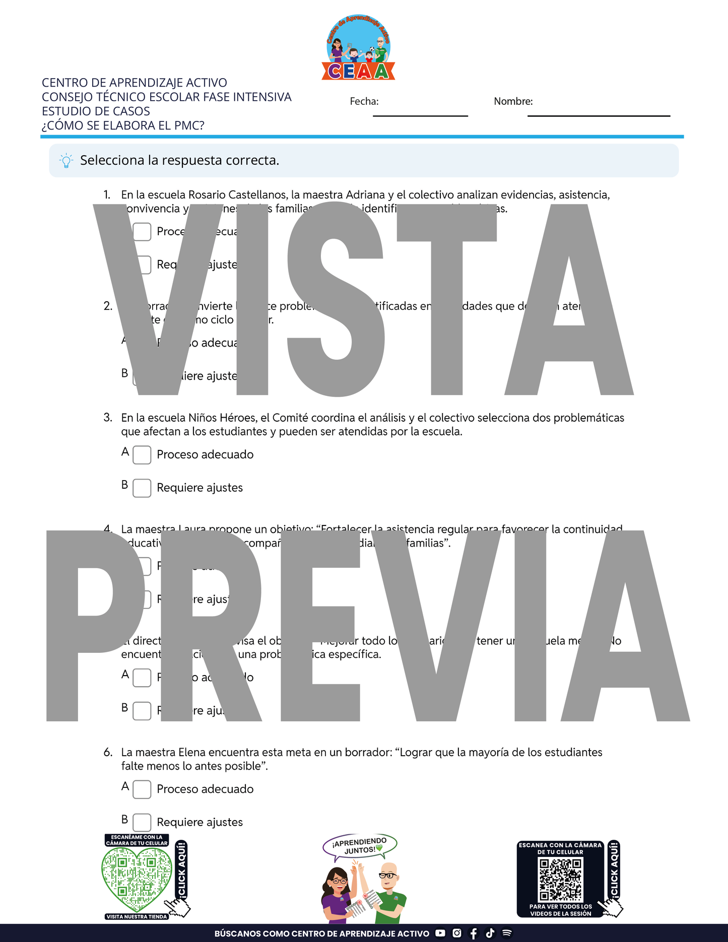 4 Juegos de Estudio para Imprimir para tu CTE Fase Intensiva Sesión 3 y 4 en PDF