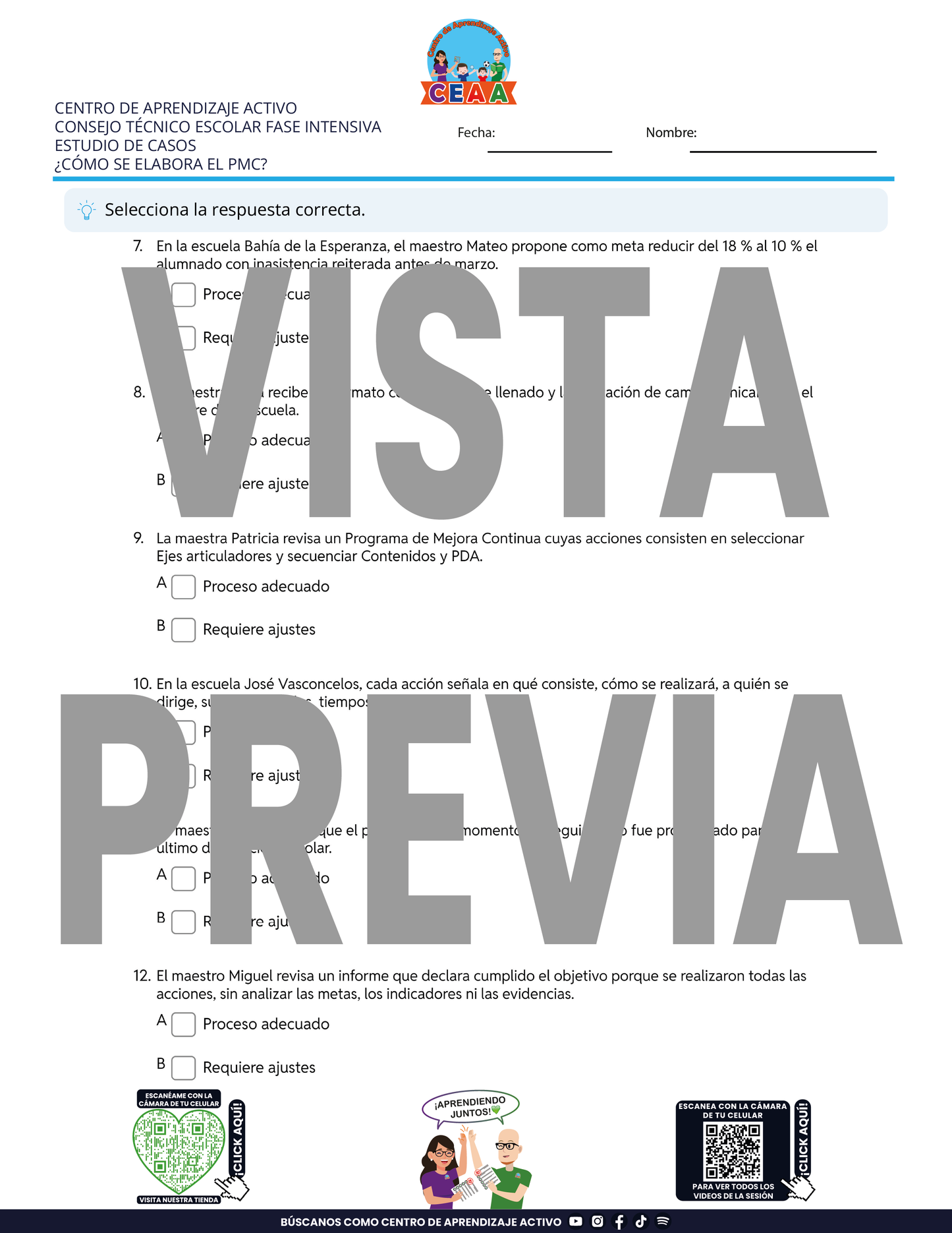 4 Juegos de Estudio para Imprimir para tu CTE Fase Intensiva Sesión 3 y 4 en PDF