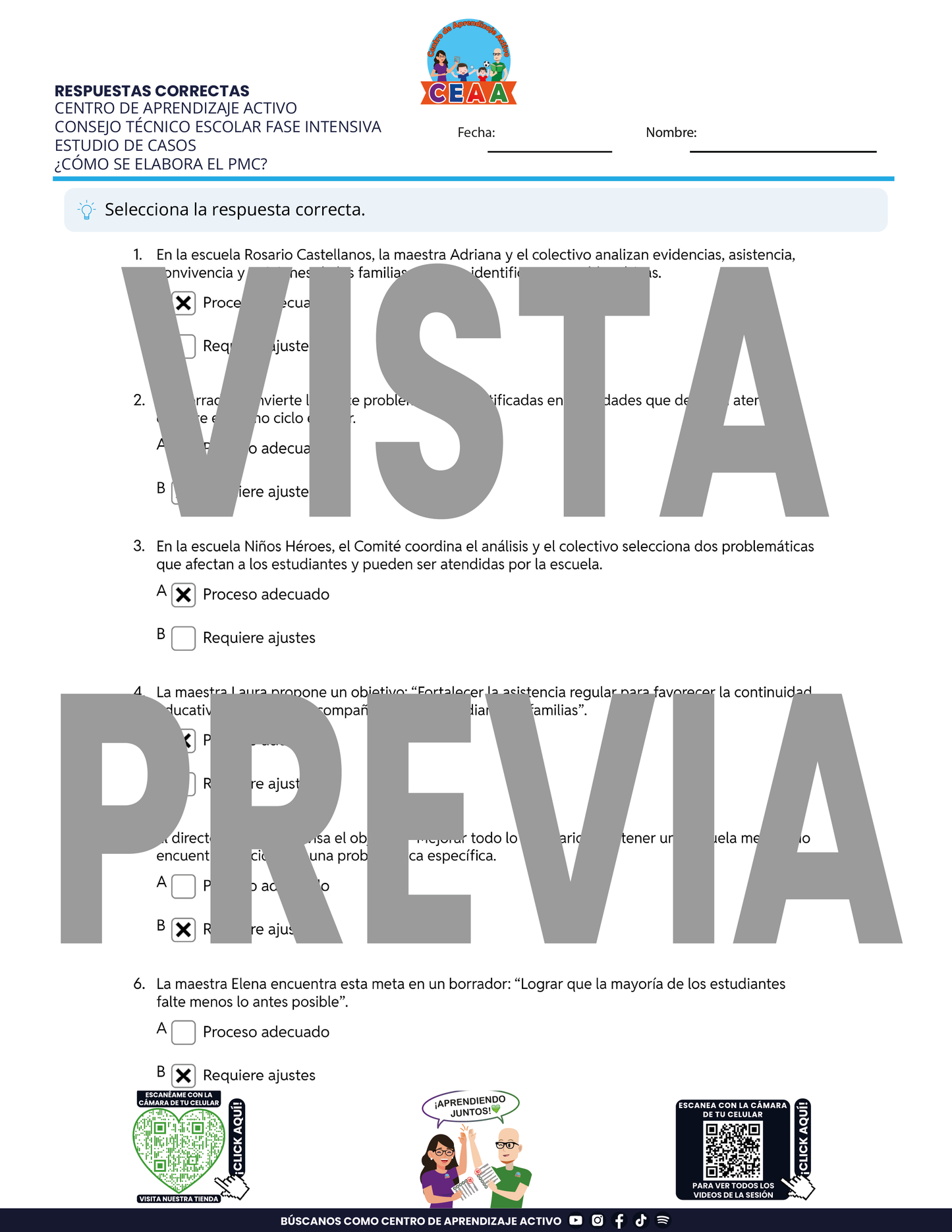 4 Juegos de Estudio para Imprimir para tu CTE Fase Intensiva Sesión 3 y 4 en PDF