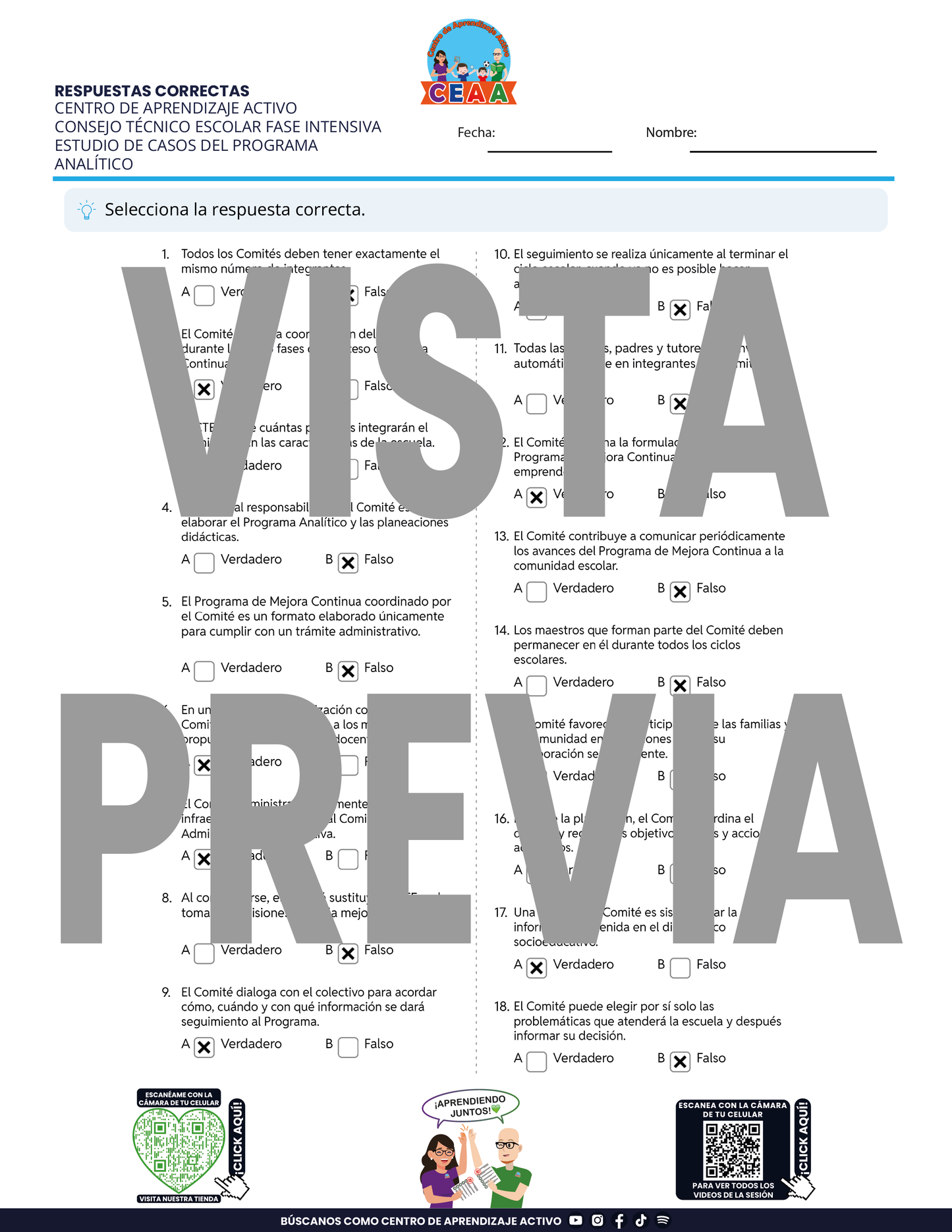 4 Juegos de Estudio para Imprimir para tu CTE Fase Intensiva Sesión 3 y 4 en PDF