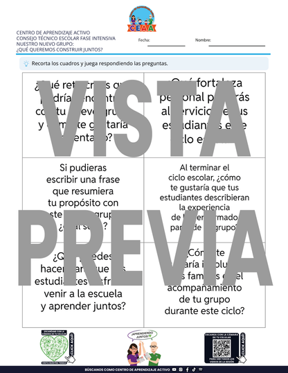 4 Juegos de Estudio para Imprimir para tu CTE Fase Intensiva Sesión 3 y 4 en PDF