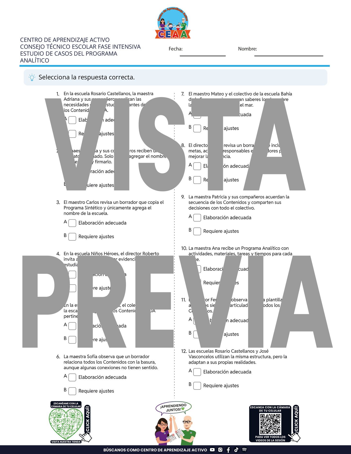 4 Juegos de Estudio para Imprimir para tu CTE Fase Intensiva Sesión 3 y 4 en PDF