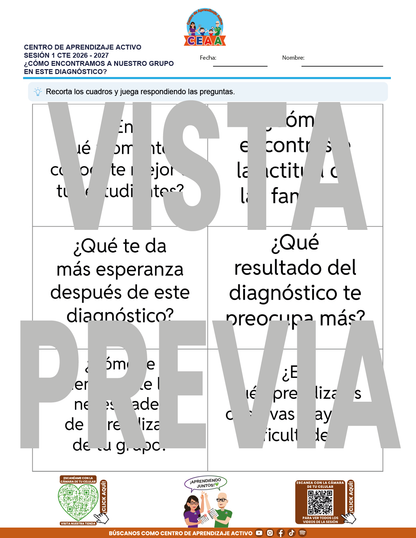 4 Juegos de Estudio para Imprimir CTE Sesión Septiembre 2026 en PDF