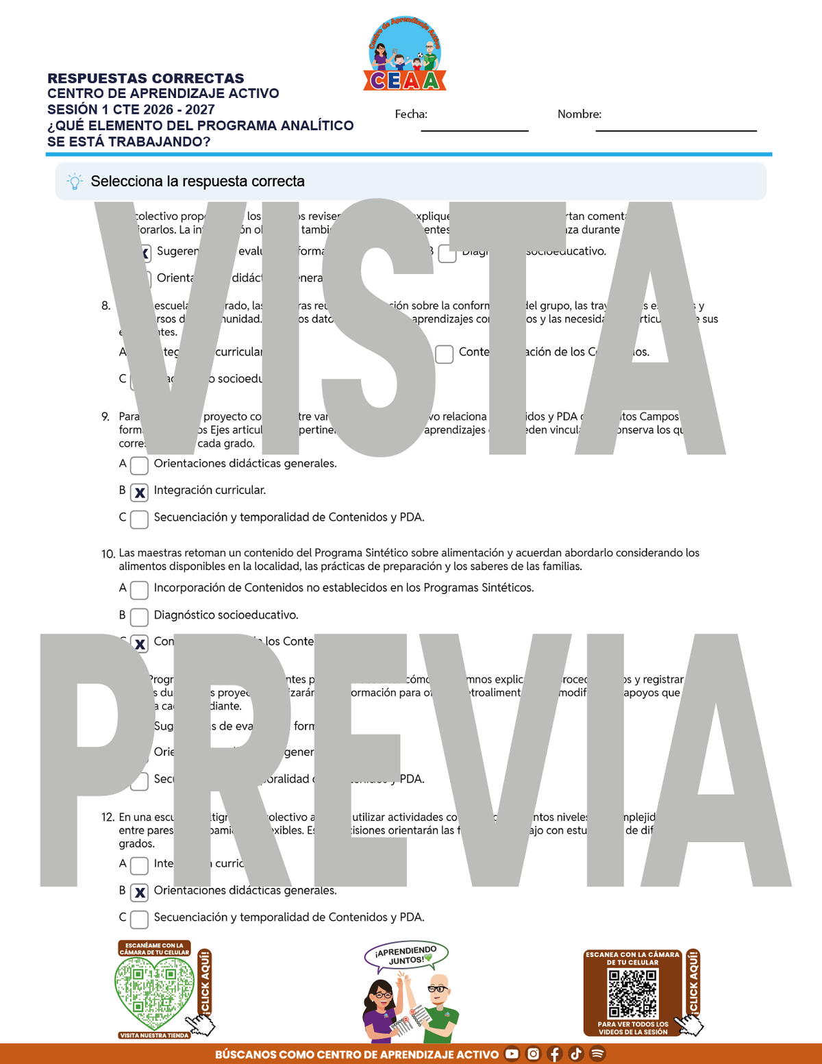 4 Juegos de Estudio para Imprimir CTE Sesión Septiembre 2026 en PDF