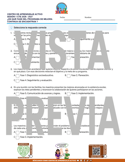 4 Juegos de Estudio para Imprimir CTE Sesión Septiembre 2026 en PDF