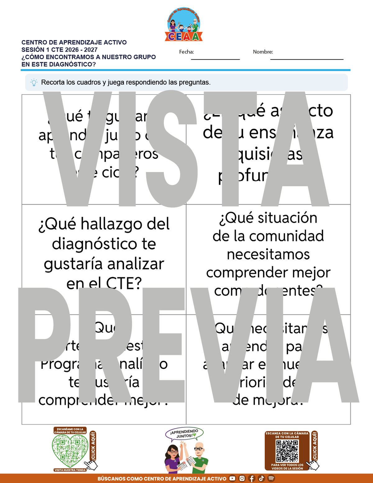 4 Juegos de Estudio para Imprimir CTE Sesión Septiembre 2026 en PDF