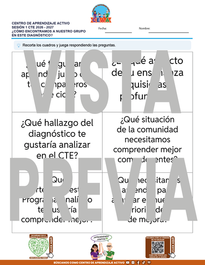 4 Juegos de Estudio para Imprimir CTE Sesión Septiembre 2026 en PDF