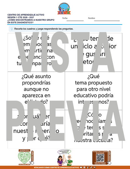 4 Juegos de Estudio para Imprimir CTE Sesión Septiembre 2026 en PDF