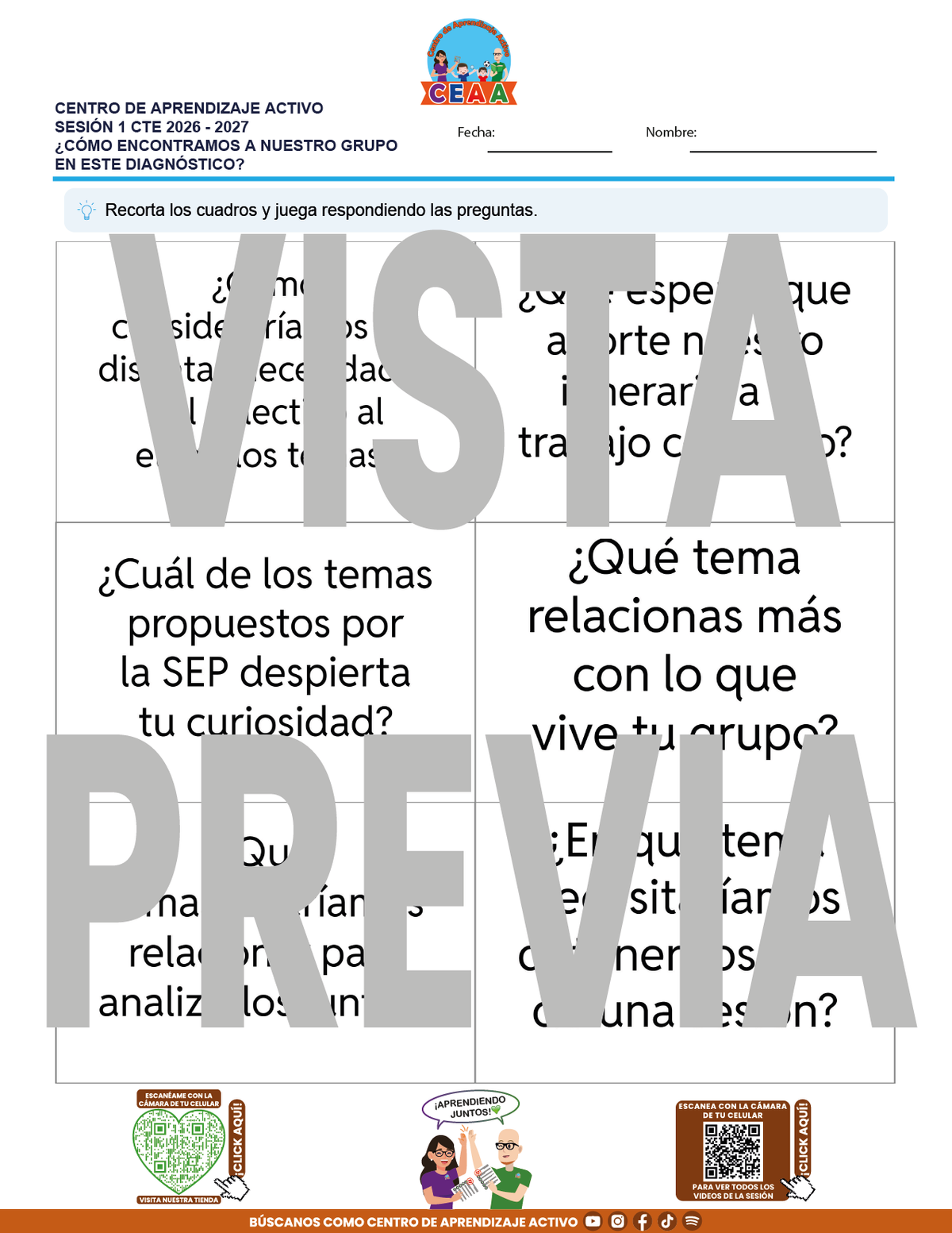 4 Juegos de Estudio para Imprimir CTE Sesión Septiembre 2026 en PDF