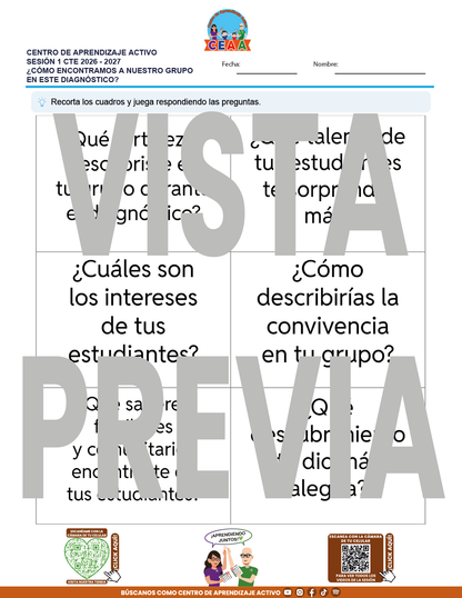 4 Juegos de Estudio para Imprimir CTE Sesión Septiembre 2026 en PDF