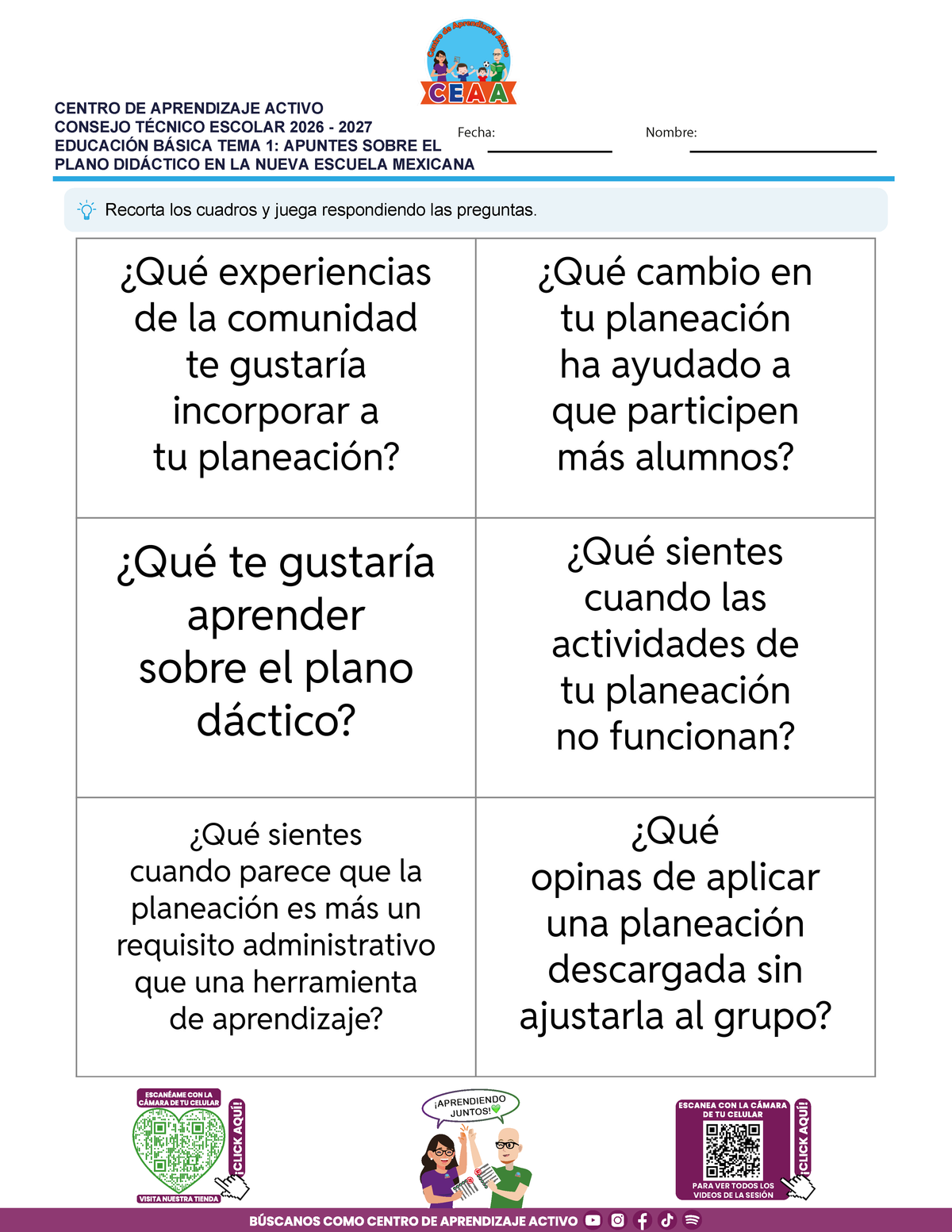 JUEGOS DE ESTUDIO PARA IMPRIMIR CTE EDUCACIÓN BÁSICA TEMA 1