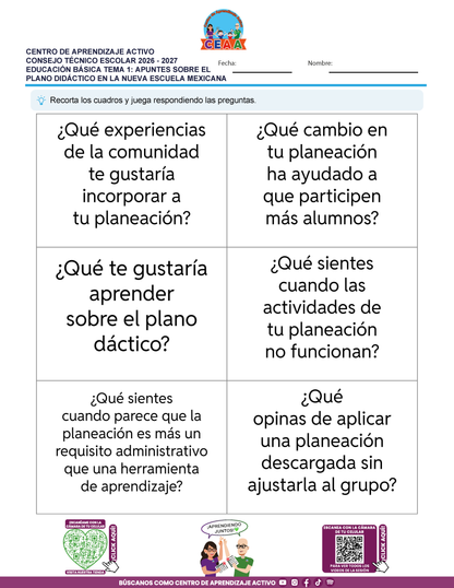 JUEGOS DE ESTUDIO PARA IMPRIMIR CTE EDUCACIÓN BÁSICA TEMA 1