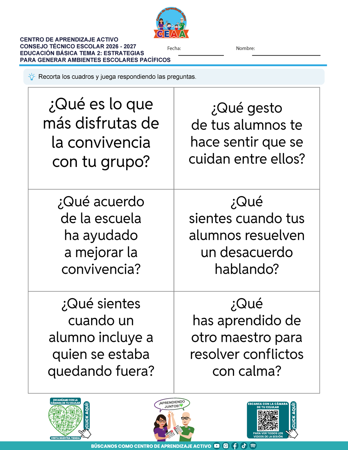 JUEGOS DE ESTUDIO PARA IMPRIMIR CTE EDUCACIÓN BÁSICA TEMA 2