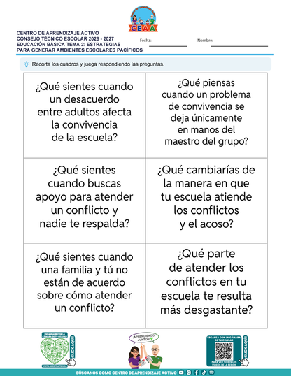 JUEGOS DE ESTUDIO PARA IMPRIMIR CTE EDUCACIÓN BÁSICA TEMA 2